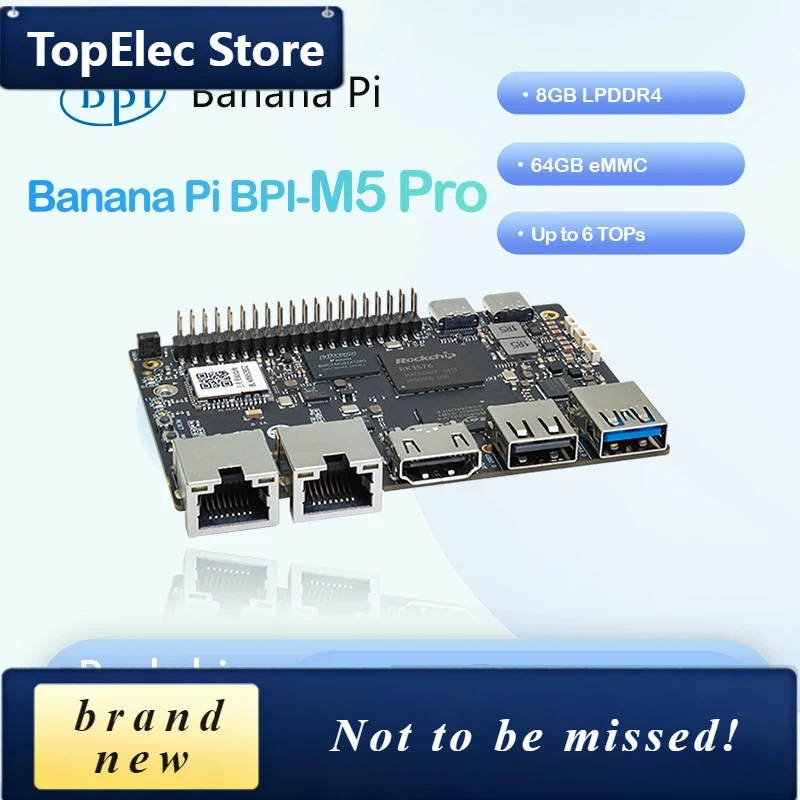 Placa de Desarrollo TopElec Ba - Banana Pi Bpi-M5 reseña y precio