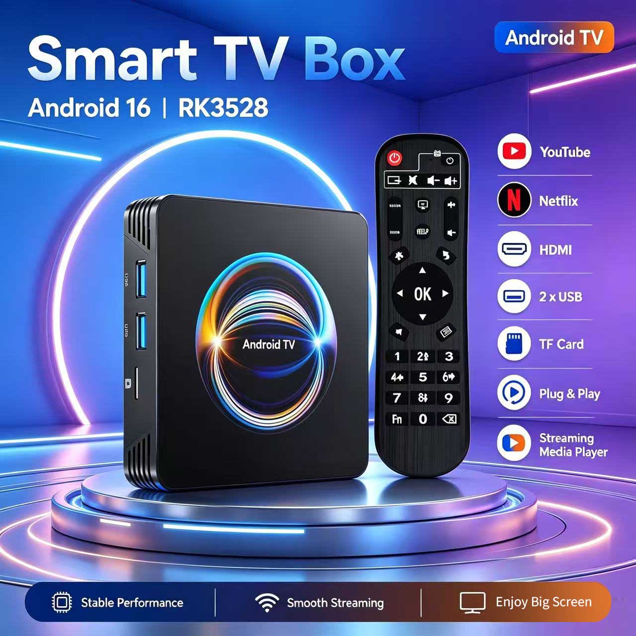 Android 16 X66 TV Box RK3528 Q - Khadas Vim4 8Gb reseña y precio